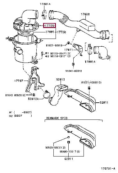 1770554340 Toyota Air cleaner filter box