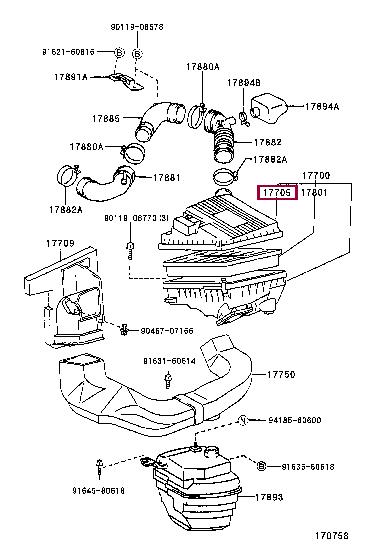 1770564281 Toyota Air cleaner filter box