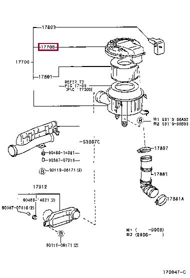 1770567110 Toyota Air cleaner filter box