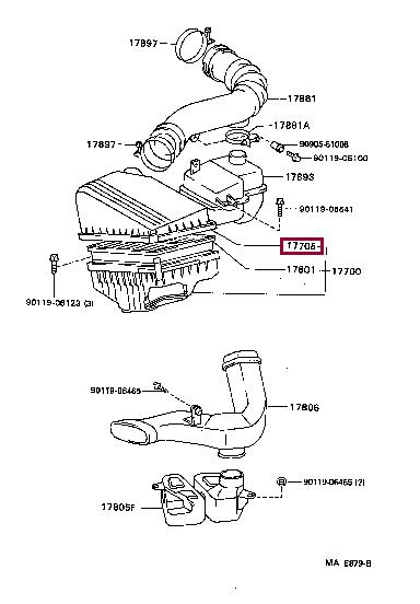 1770574260 Toyota Air cleaner filter box