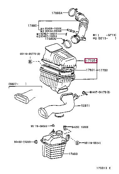 1770574410 Toyota Air cleaner filter box