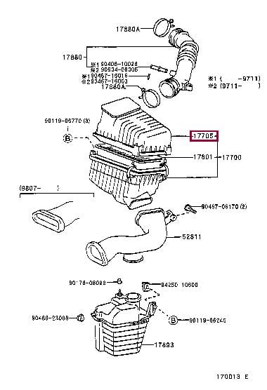 1770574411 Toyota Air cleaner filter box