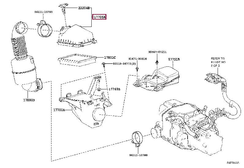 1770577070 Toyota Air cleaner filter box