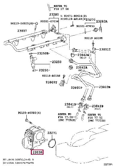 220300P010 Toyota Throttle damper