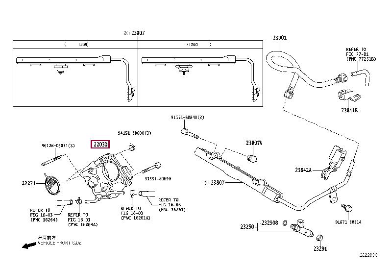 2203021030 Toyota Throttle damper