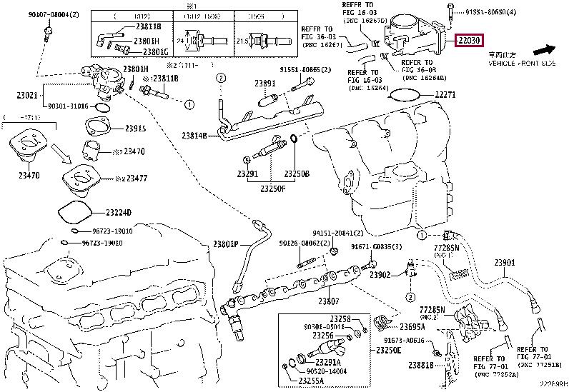 2203036030 Toyota Throttle damper