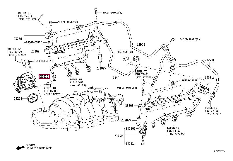 2203038020 Toyota Throttle damper