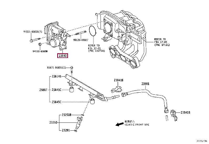 2203040010 Toyota Throttle damper