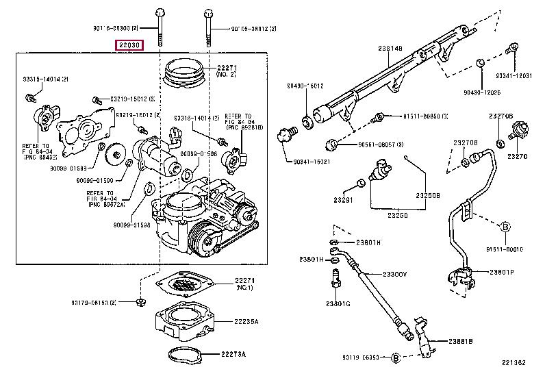 2203070031 Toyota Throttle damper