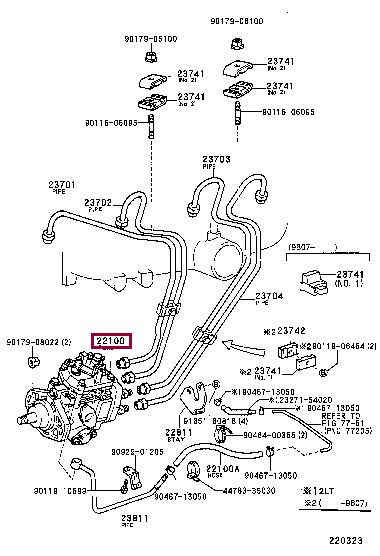 221005B280 Toyota Fuel pump