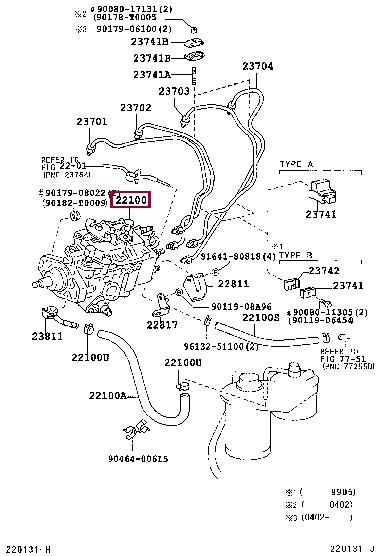 221005B530 Toyota Fuel pump