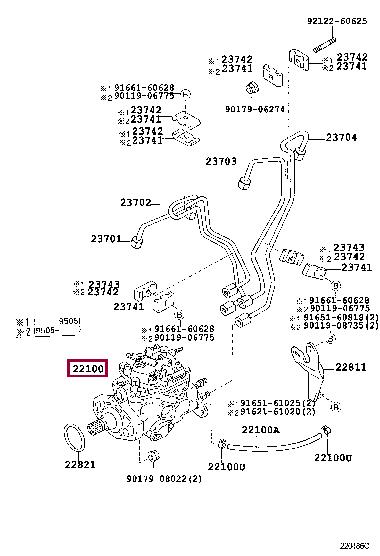 221005C021 Toyota Fuel pump