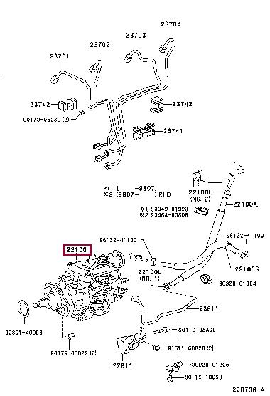 2210067120 Toyota Fuel pump