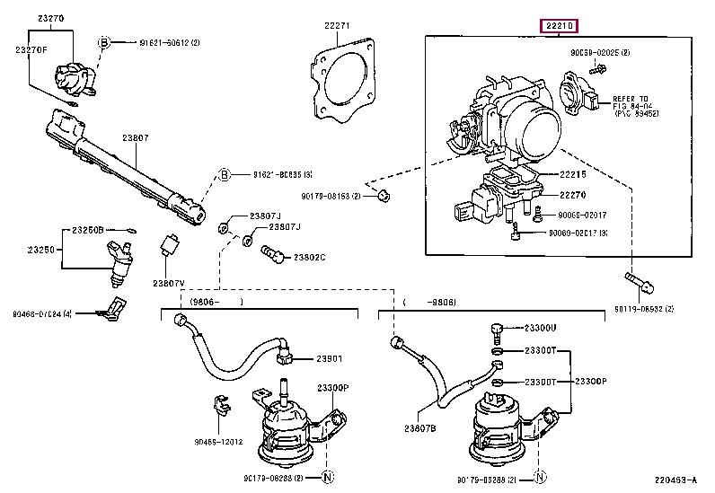 2221002150 Toyota Throttle damper