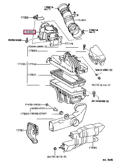 2225062020 Toyota Throttle damper
