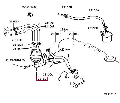2310019165 Toyota Fuel pump