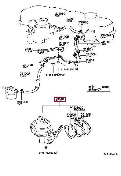 2310035040 Toyota Fuel pump