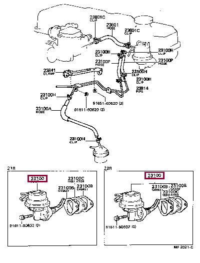 2310037061 Toyota Fuel pump