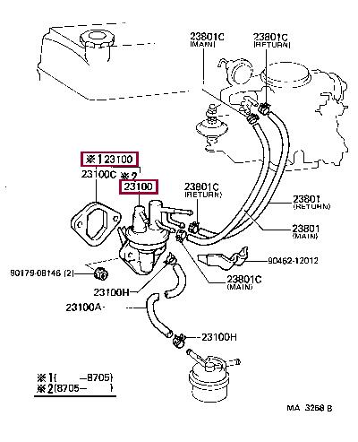 2310043021 Toyota Fuel pump