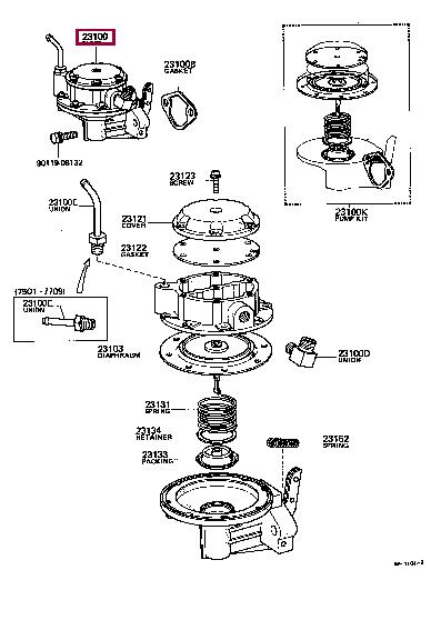 2310061030 Toyota Fuel pump