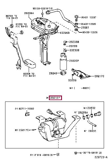 2321066040 Toyota Fuel pump