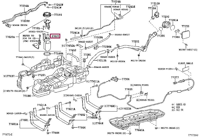 232200P010 Toyota Fuel pump