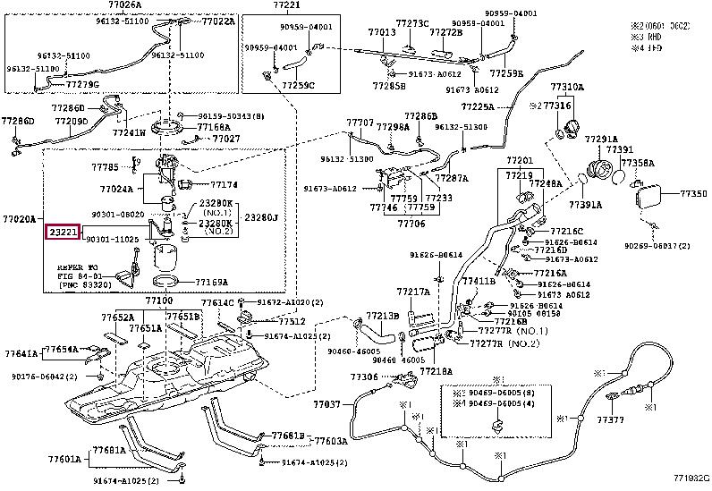 2322028301 Toyota Fuel pump