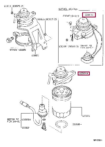 2330164220 Toyota Fuel pump
