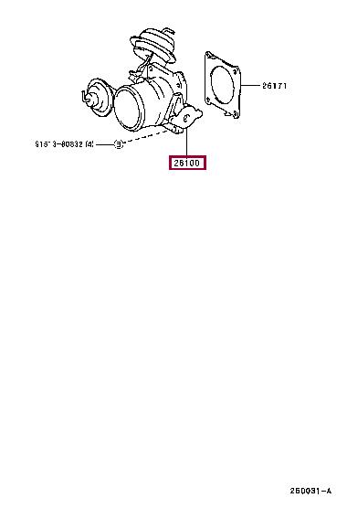 2610064020 Toyota Throttle damper