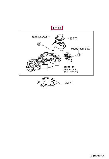 2610067040 Toyota Throttle damper