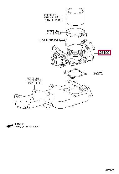 2610067100 Toyota Throttle damper
