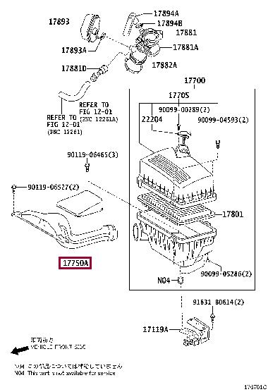 1775028040 Toyota Air duct
