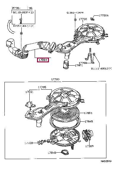 1788014070 Toyota Air duct