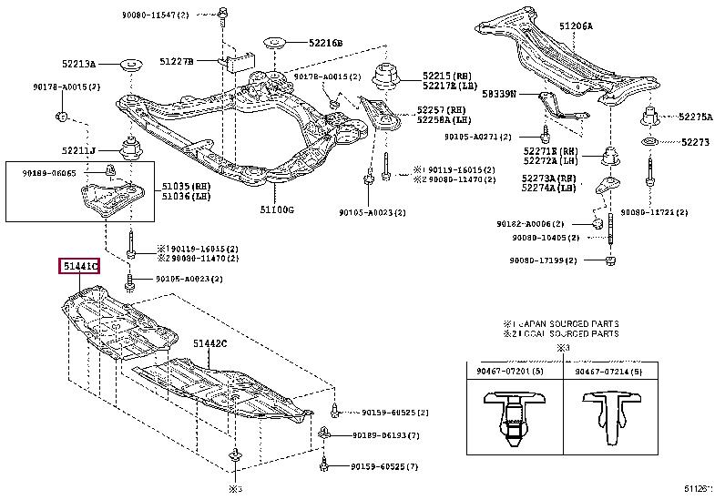 Buy Toyota 51441-07011 at a low price in United Arab Emirates!