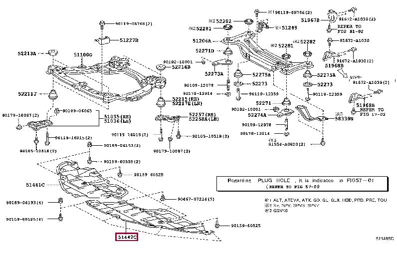 5144206130 Toyota Engine protection
