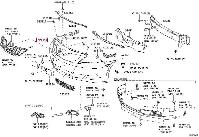 5211906931 Toyota Front bumper