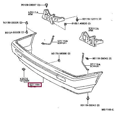 5211912180 Toyota Front bumper