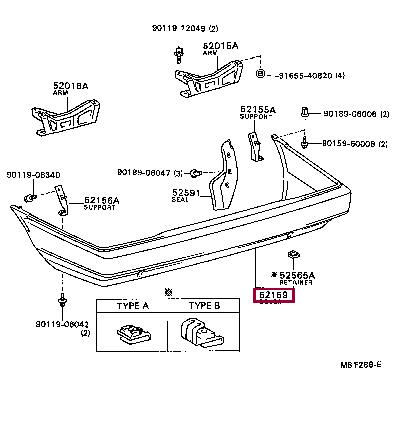 5215912131 Toyota Bumper