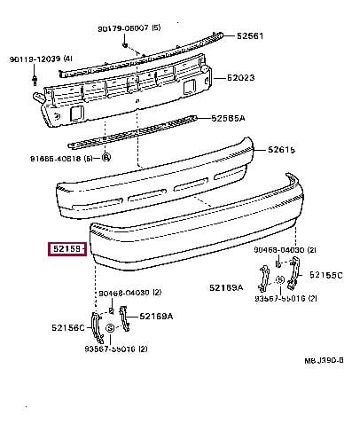 5215920909 Toyota Bumper