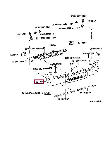 5215995J26 Toyota Bumper