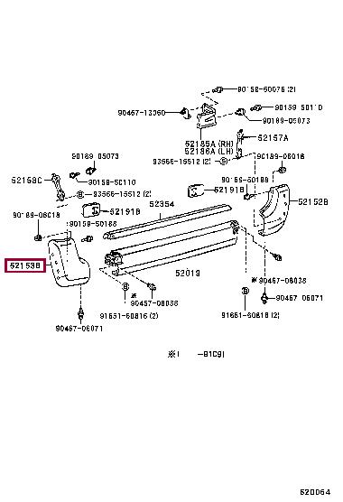 5216695J01 Toyota Bumper