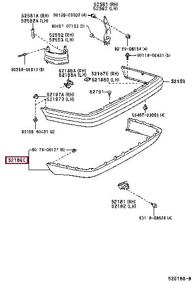 5216912110 Toyota Spoiler
