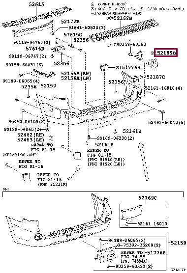 5218960010 Toyota Bracket bumper