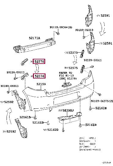 Buy Toyota 52576-52091 at a low price in United Arab Emirates!
