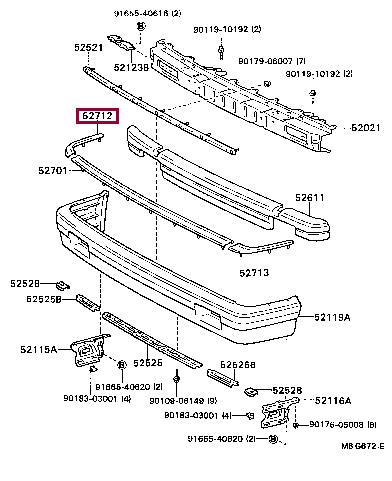 5270222020 Toyota Molding