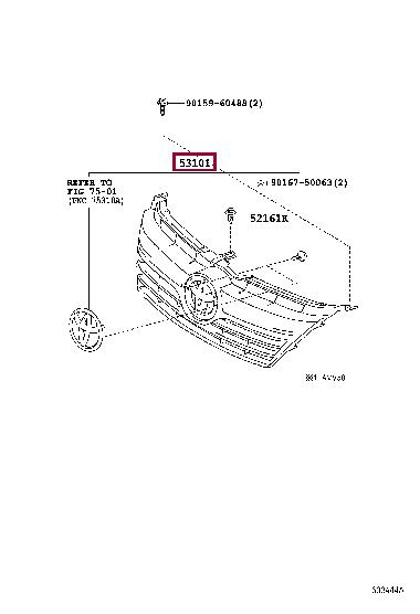 5310133360 Toyota Grille radiator