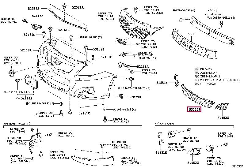 Buy Toyota 53112-02120 at a low price in United Arab Emirates!