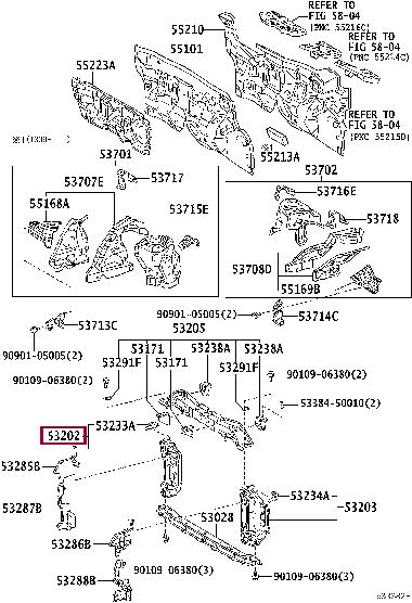Buy Toyota 53202-52908 at a low price in United Arab Emirates!