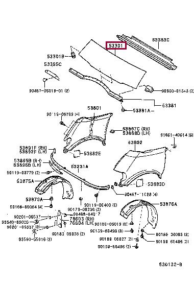 Buy Toyota 53301-28040 at a low price in United Arab Emirates!