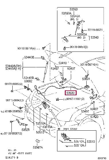 Buy Toyota 53630-60100 at a low price in United Arab Emirates!